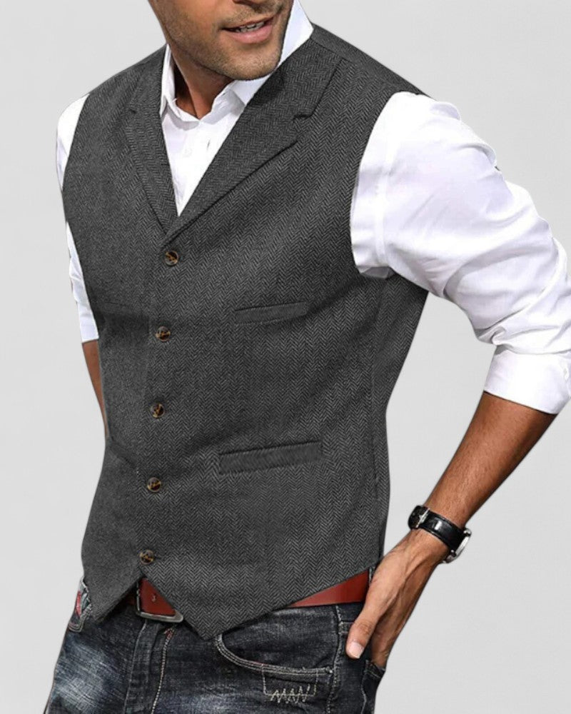 Elegante Anzugweste mit Knopfleiste für Herren