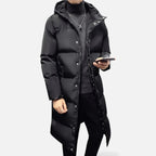Herren Steppmantel mit Kapuze