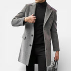 Herren Wollmantel mit klassischem Schnitt und Reverskragen