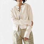 Damen Waffelstrick Kapuzenjacke