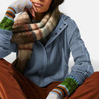 Damen Waffelstrick Kapuzenjacke