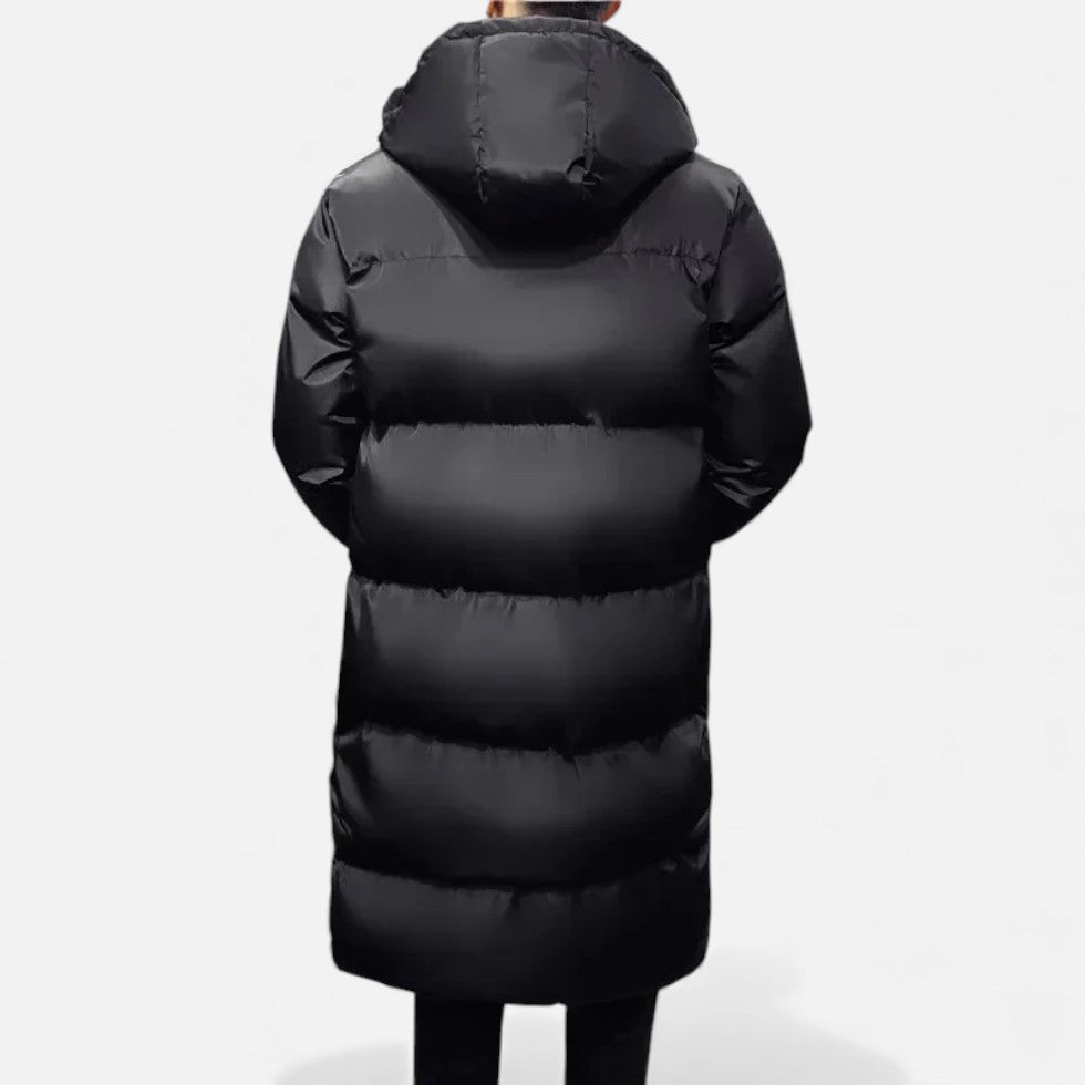 Herren Steppmantel mit Kapuze