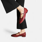 Elegante Flats mit Vintage Riemchen für Damen