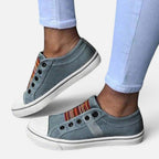 Slip on-sneakers til damer med elastikindsats
