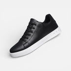 Herren Sneaker in Lederoptik mit Schnürung und flacher Sohle