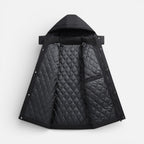 Herren Winterjacke mit Kapuze und warmem Innenfutter