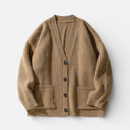 Damen Strickcardigan mit Knopfleiste und aufgesetzten Taschen