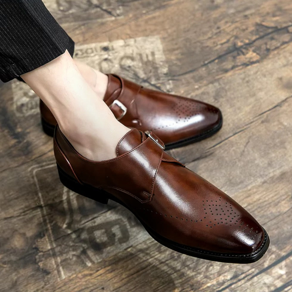 Herren Businessschuhe mit Schnalle