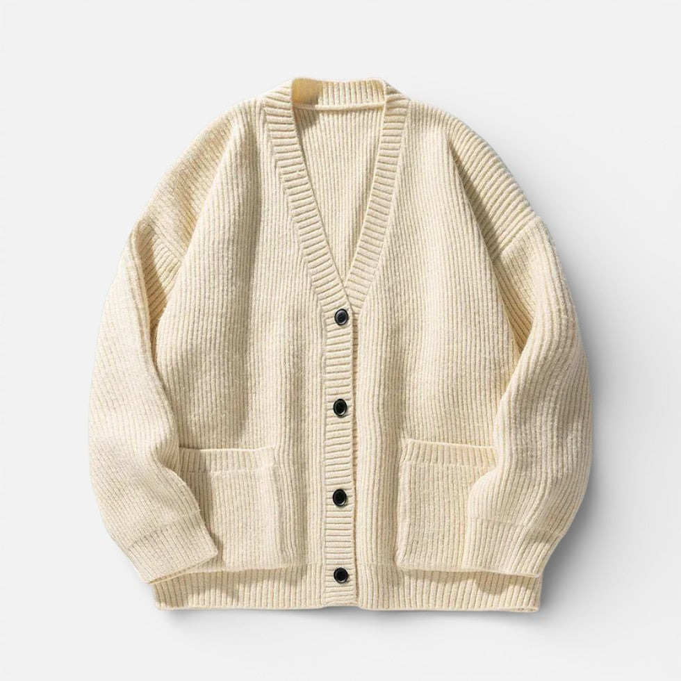 Damen Strickcardigan mit Knopfleiste und aufgesetzten Taschen