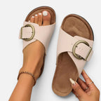 Orthopedic Slippers Buckle Open Toe