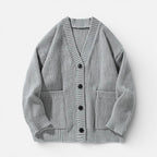 Damen Strickcardigan mit Knopfleiste und aufgesetzten Taschen