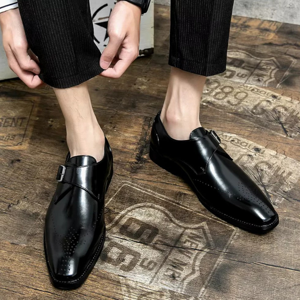 Herren Businessschuhe mit Schnalle