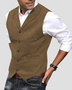Elegante Anzugweste mit Knopfleiste für Herren