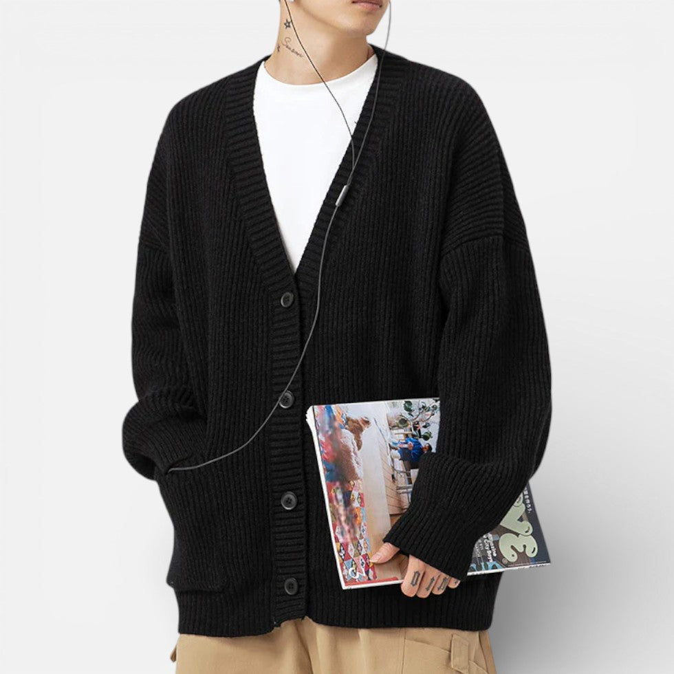 Damen Strickcardigan mit Knopfleiste und aufgesetzten Taschen