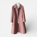 Damen Mantel mit Knopfleiste und klassischem Kragen