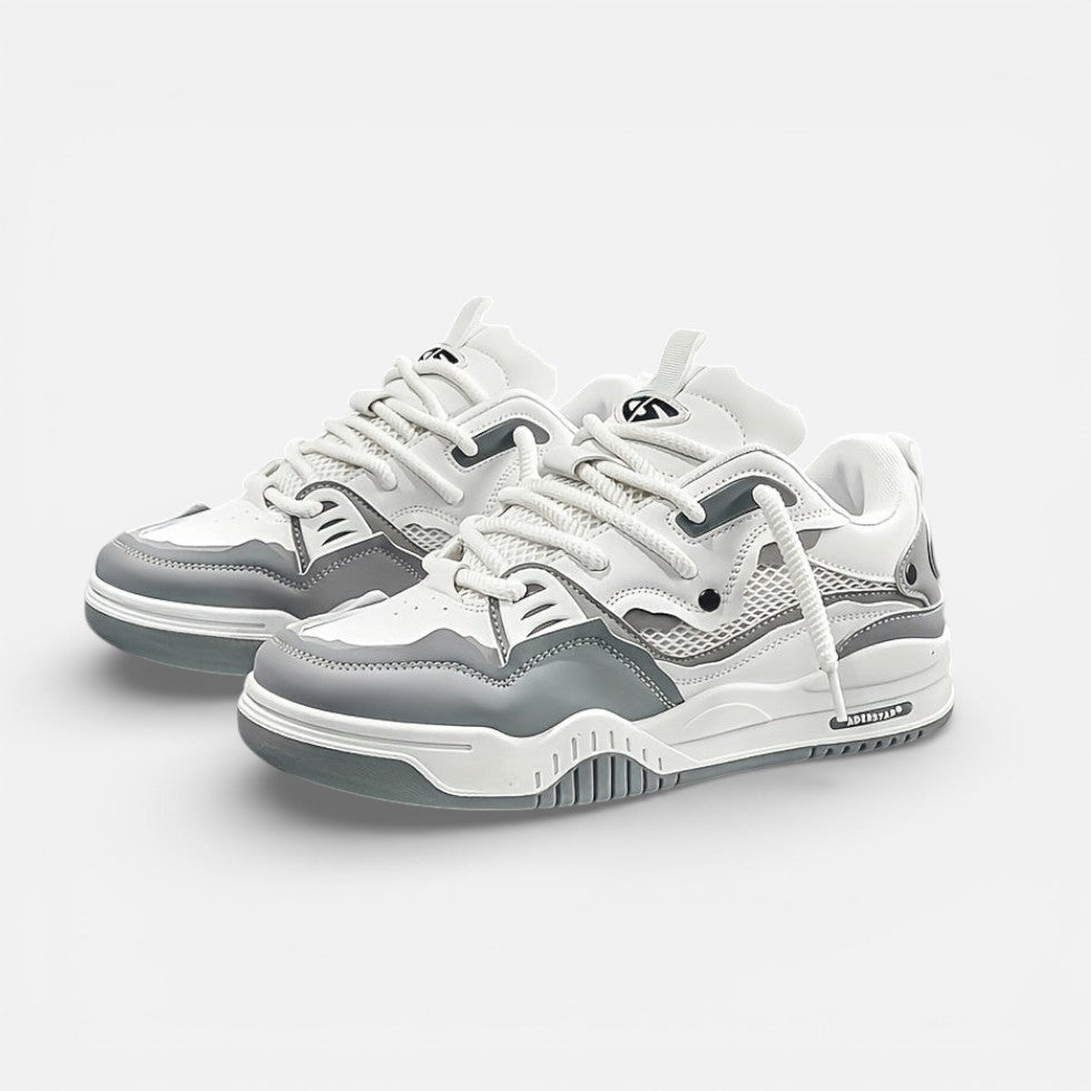 Herren Sneaker mit Schnürung und profilierter Sohle