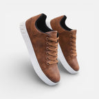 Herren Sneaker in Lederoptik mit Schnürung und flacher Sohle