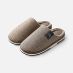 Padded slippers with soft insole