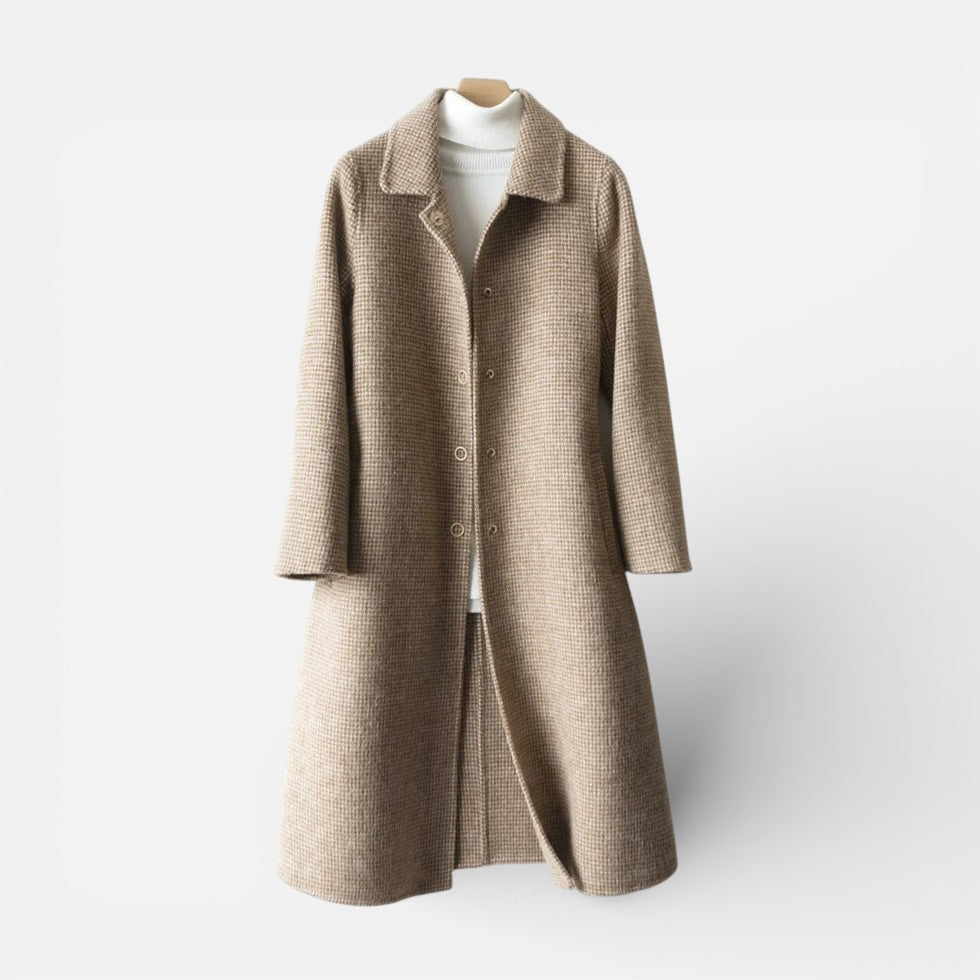 Damen Mantel mit Knopfleiste und klassischem Kragen