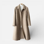 Damen Mantel mit Knopfleiste und klassischem Kragen