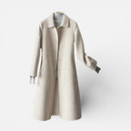 Damen Mantel mit Knopfleiste und klassischem Kragen