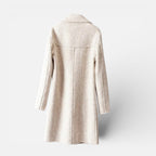 Damen Mantel mit Knopfleiste und klassischem Kragen