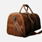 Men's leather travel bag