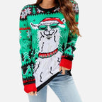 Weihnachtspullover Damen mit Fröhlichem Motiv