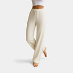 Damen Kaschmir Strickhose mit weitem Bein