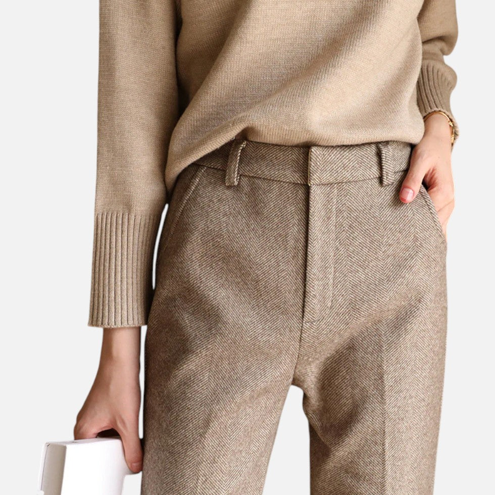 Wollhose mit geradem Schnitt