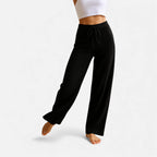Damen Kaschmir Strickhose mit weitem Bein