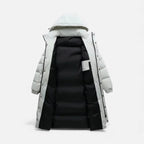 Langer wattierter Wintermantel