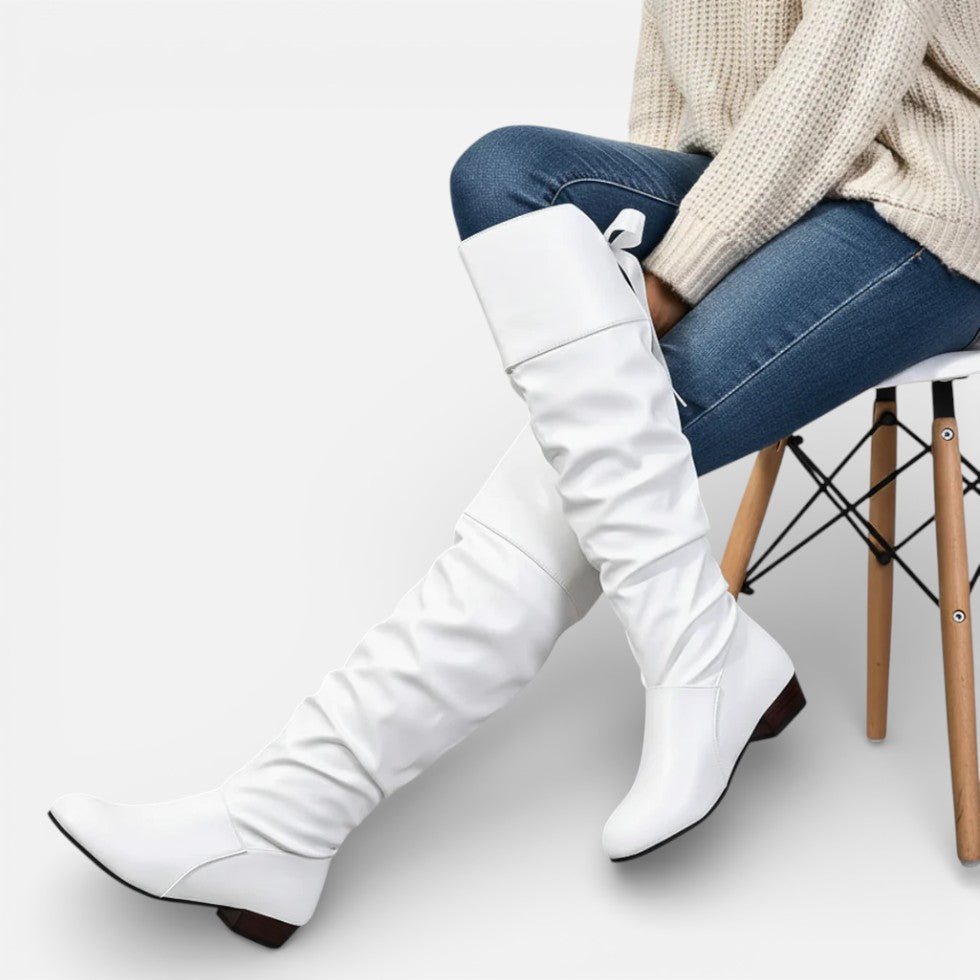 Women's Over-the-Knee Boots with Block Heel