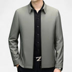 Lightweight business jacket with zipper for men
