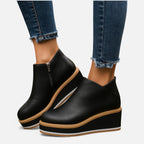 Plateau Stiefelette für Damen