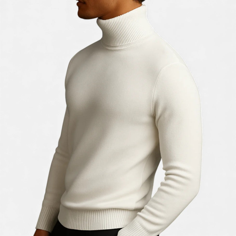 Herren Rollkragenpullover aus Wolle