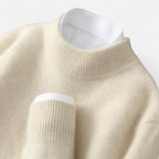 Cashmere wool sweater with crew neck