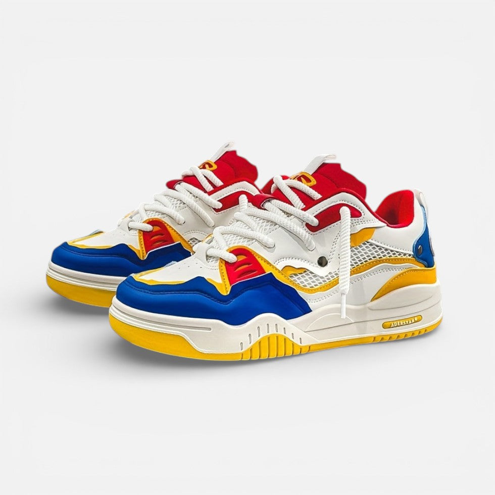 Herren Sneaker mit Schnürung und profilierter Sohle