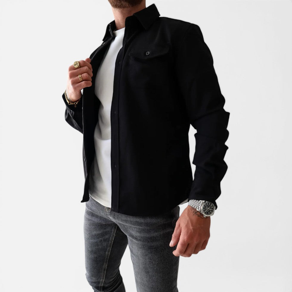 Overshirt skjortejakke med brystlommer