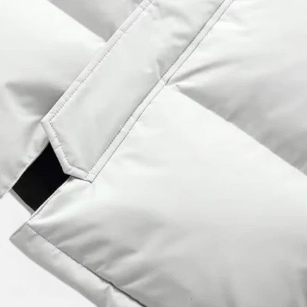 Langer wattierter Wintermantel