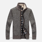Herren Strickjacke mit Fleecefutter