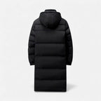 Langer wattierter Wintermantel