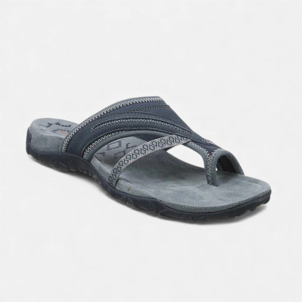 Women's sandals with crisscross straps