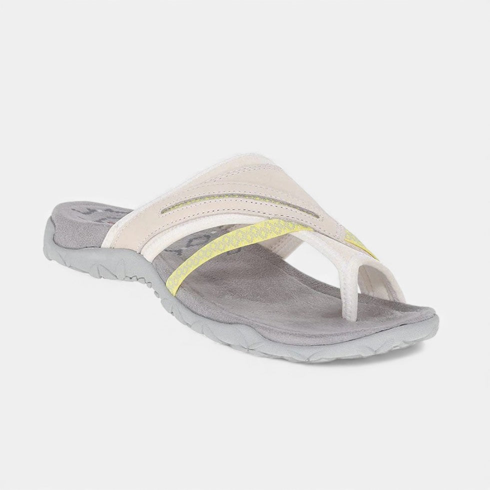 Women's sandals with crisscross straps