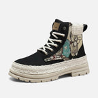 Herren Schnürstiefel mit Textilakzenten