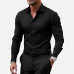 Herren Slim Fit Langarmhemd