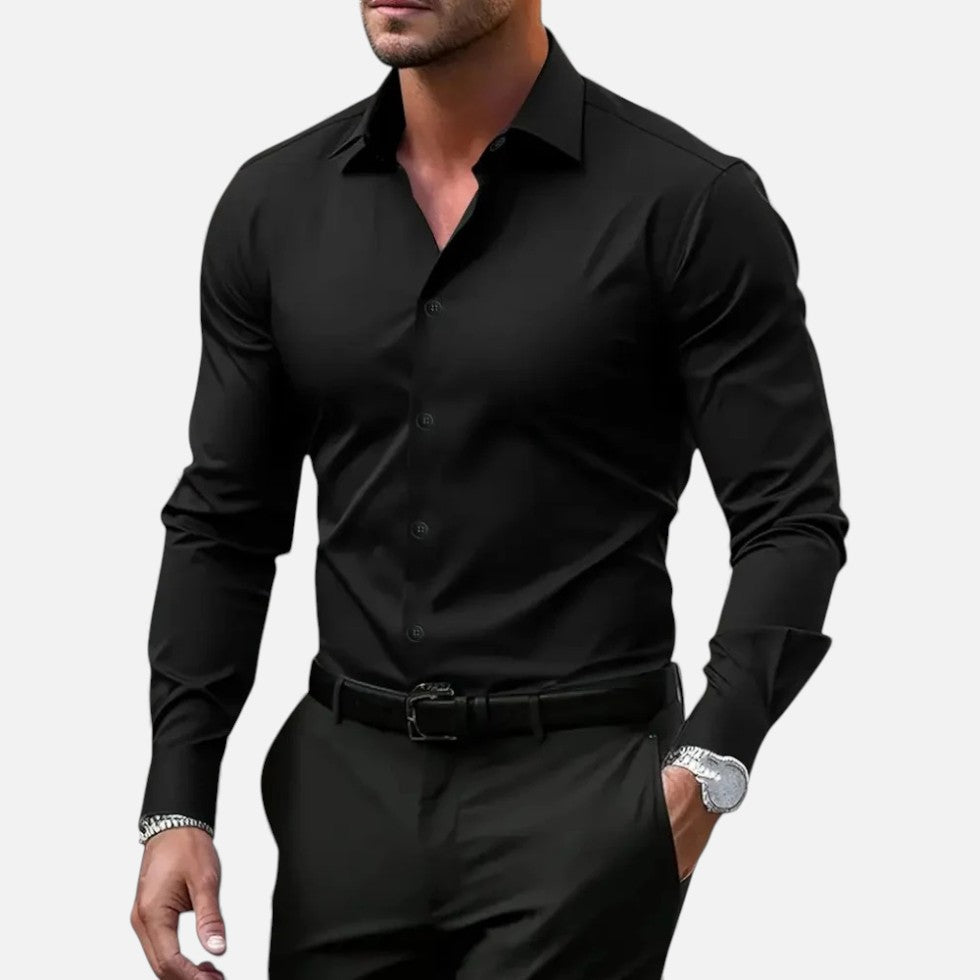 Herren Slim Fit Langarmhemd