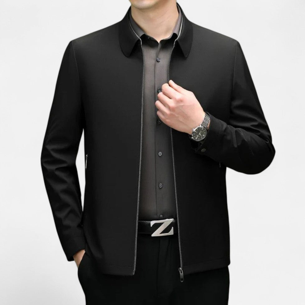 Leichte Businessjacke mit Reißverschluss für Herren