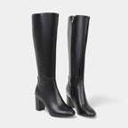 Damen Stiefel mit mittlerem Blockabsatz