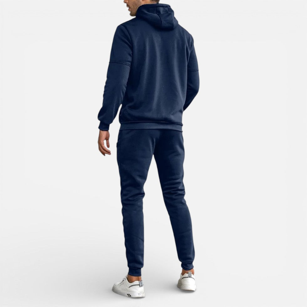 Herren Trainingsanzug mit Kapuzenjacke und Jogginghose